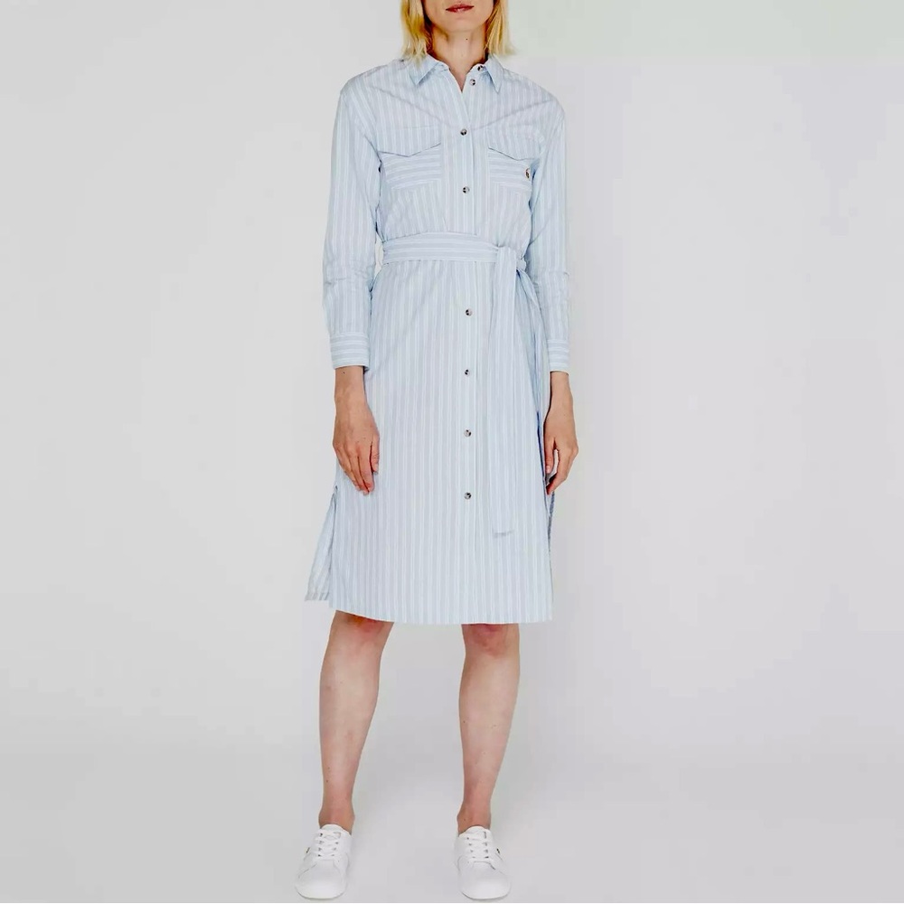 U.S POLO ASSN Women's Striped Cotton Shirtdress Size 8 (XS/S)
